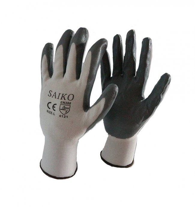 ถุงมือเคลือบโฟมไนไตร SAIKO ถุงมือเคลือบโฟมไนไตร SAIKO